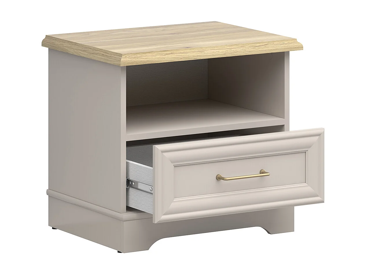 Table de chevet 1 tiroir Perle Cachemire