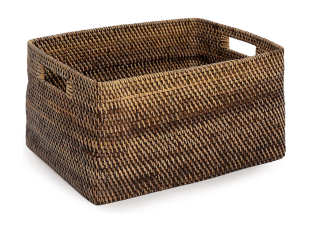 The Colonial Magazine Basket - Natural Brown - L