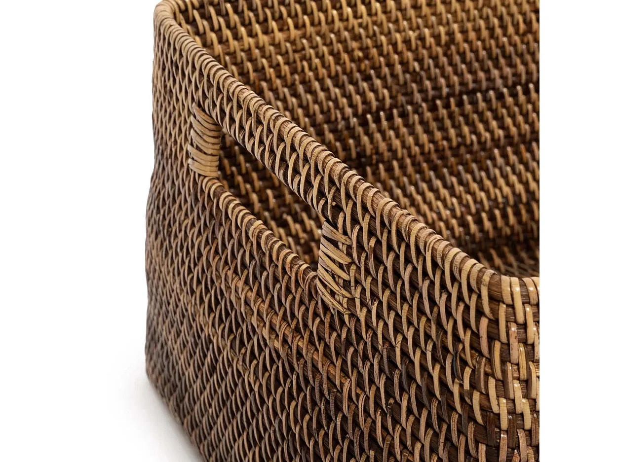 The Colonial Magazine Basket - Natural Brown - L