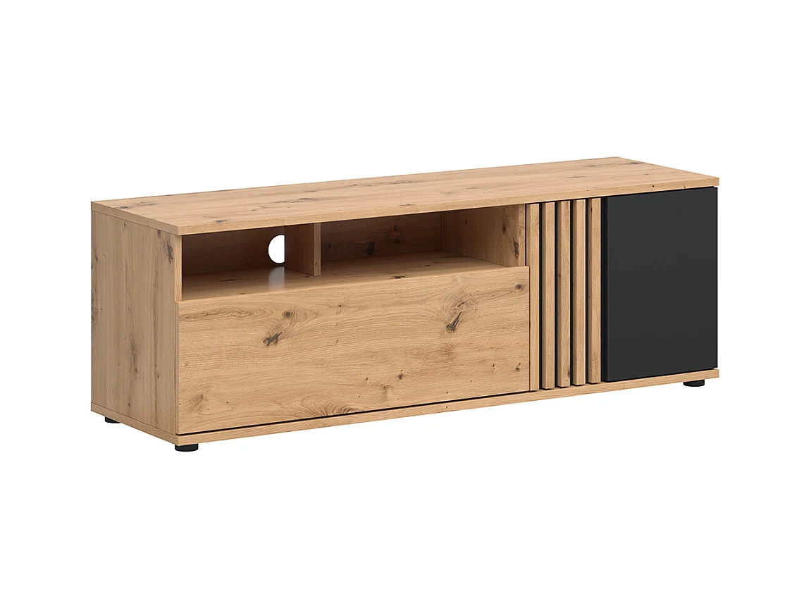 Móvel TV 1 porta 1 gaveta Ezra madeira 135cm