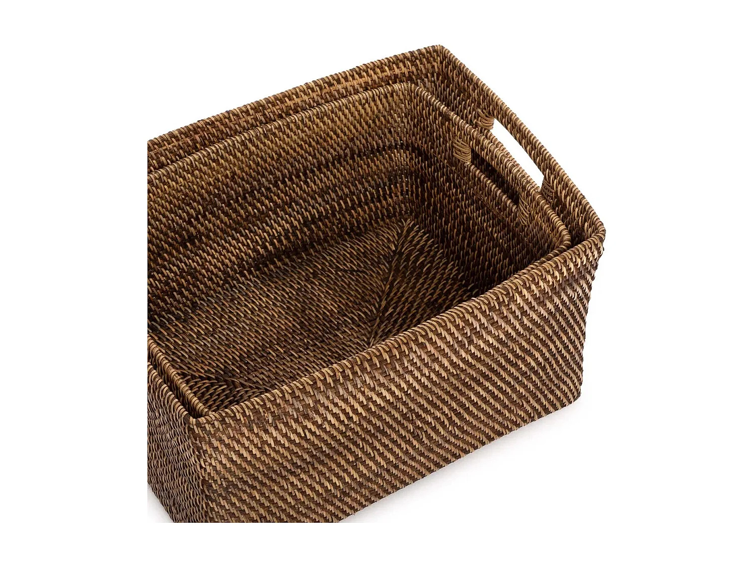 The Colonial Magazine Basket - Natural Brown - S