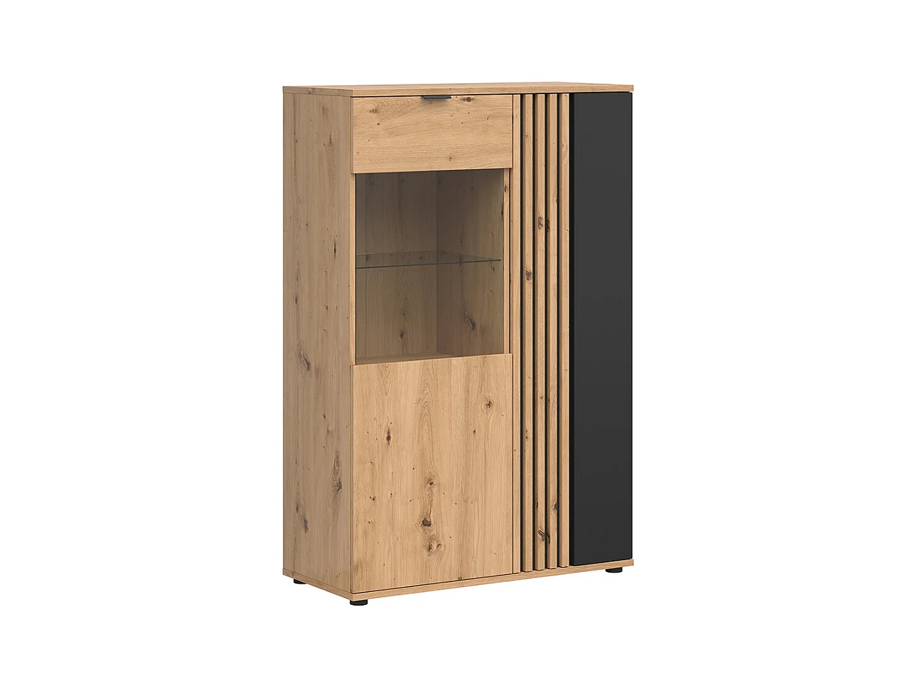 Armário de porcelana 2 portas Ezra madeira 137cm