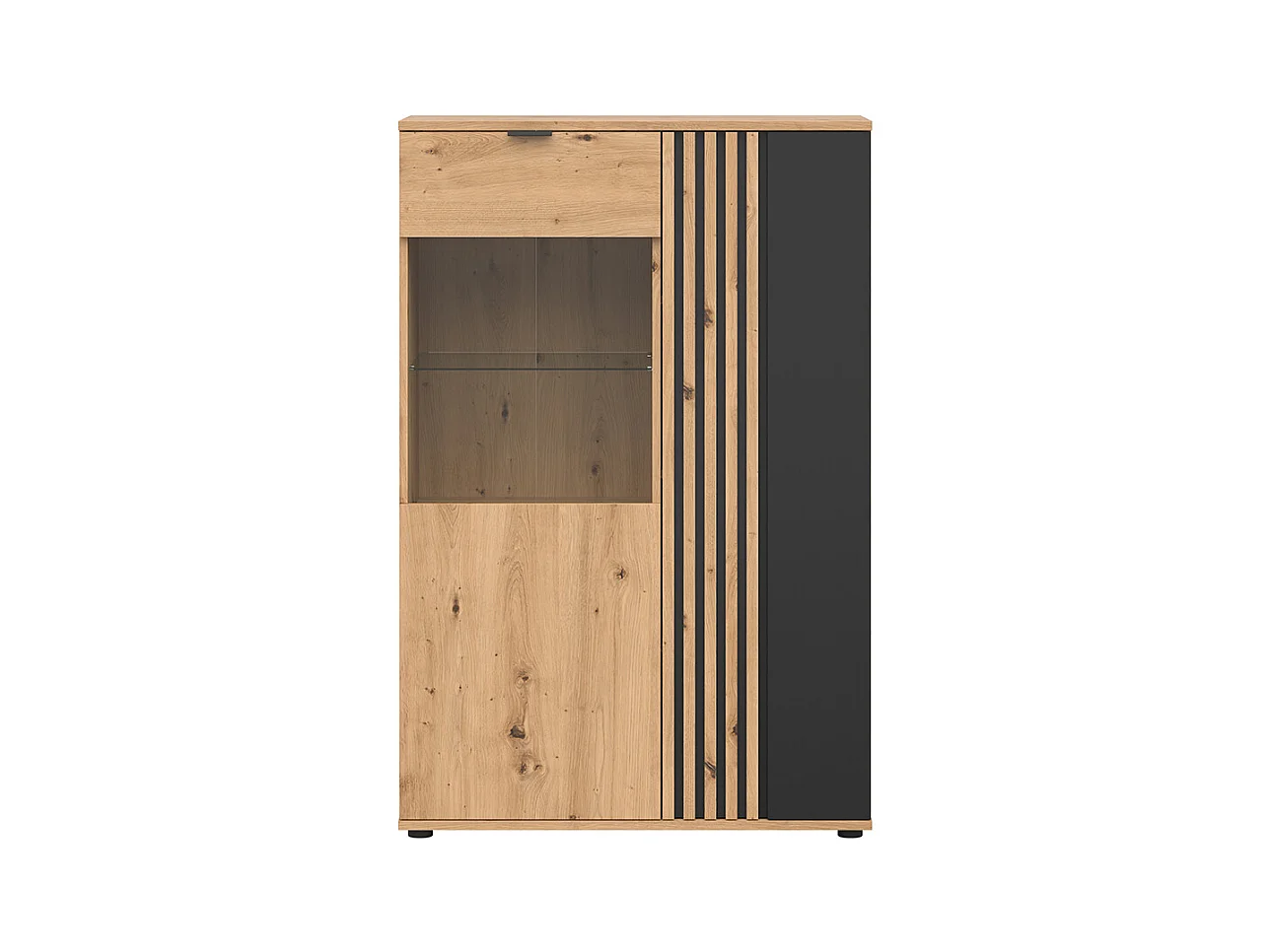 Armário de porcelana 2 portas Ezra madeira 137cm