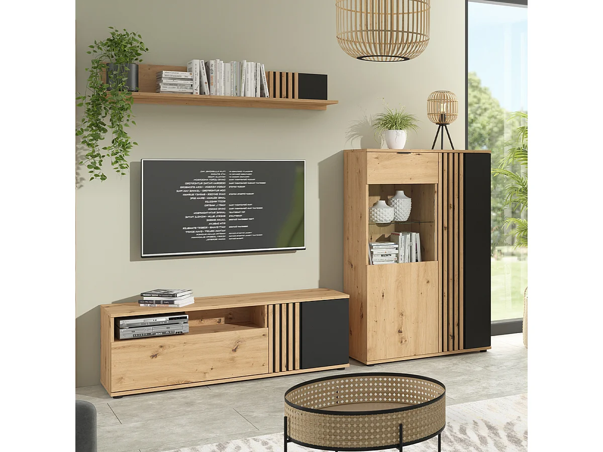 Vaisselier bas 2 portes Ezra Bois