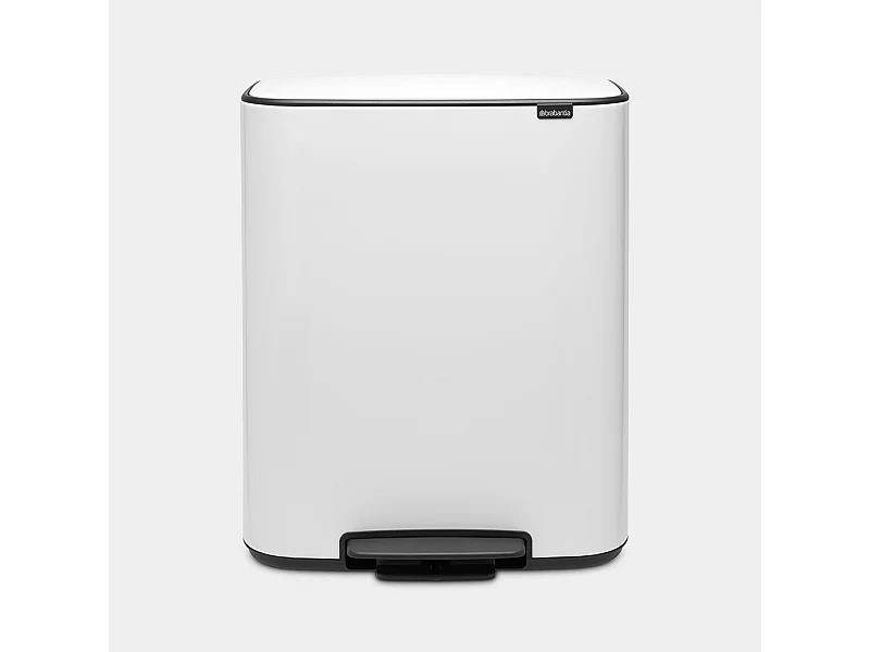 Brabantia Poubelle à pédale 2x30l blanc - 211447