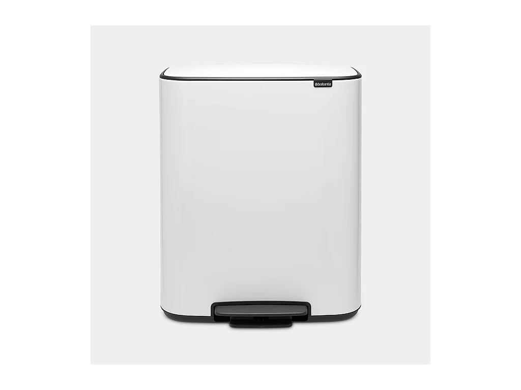 Brabantia Poubelle à pédale 2x30l blanc - 211447