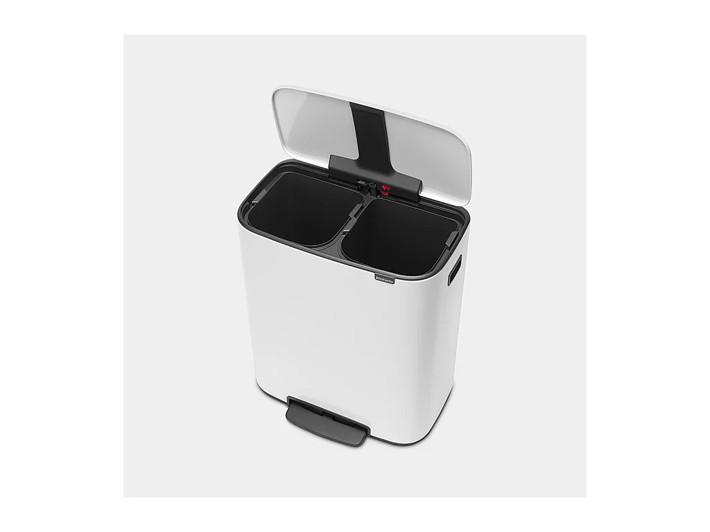 Brabantia Poubelle à pédale 2x30l blanc - 211447
