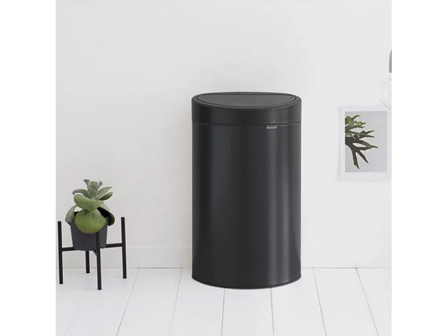 Brabantia Poubelle 40l noir mat - 114946
