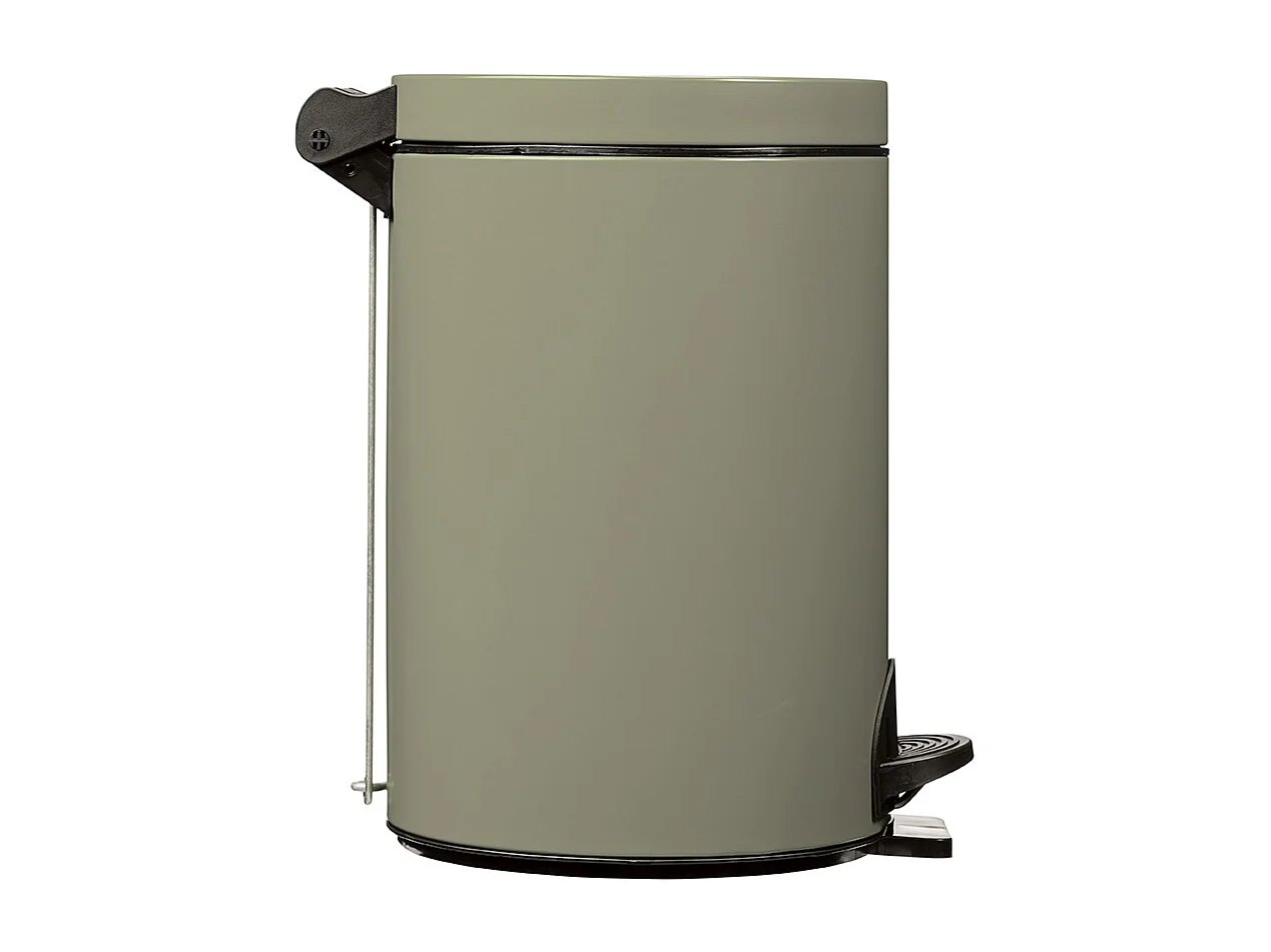 Rossignol Poubelle à pedale 14l gris ciment - 90194