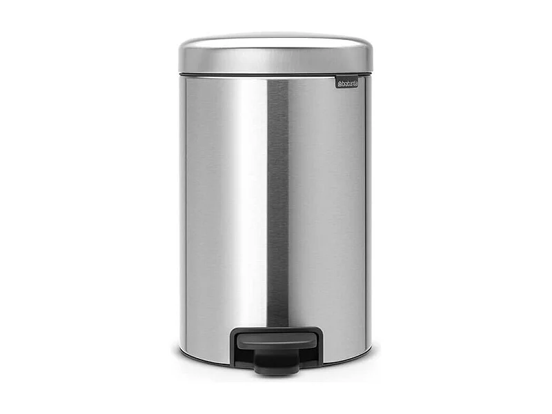 Brabantia Poubelle à pédale 12l matt steel - 113604