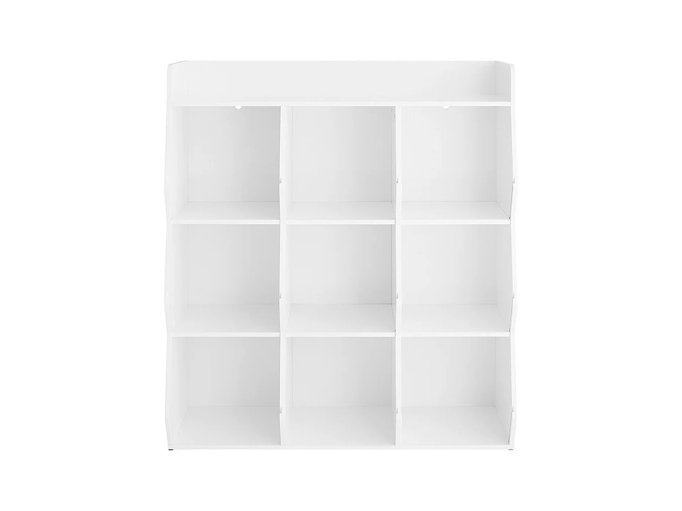 SoBuy Bibliothèque Enfant pour Rangement de Jouets avec Étagère à Revues Blanc