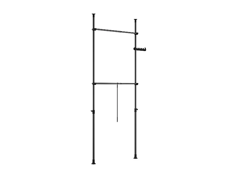 Armoire métallique grise anthracite avec miroir et portes coulissantes