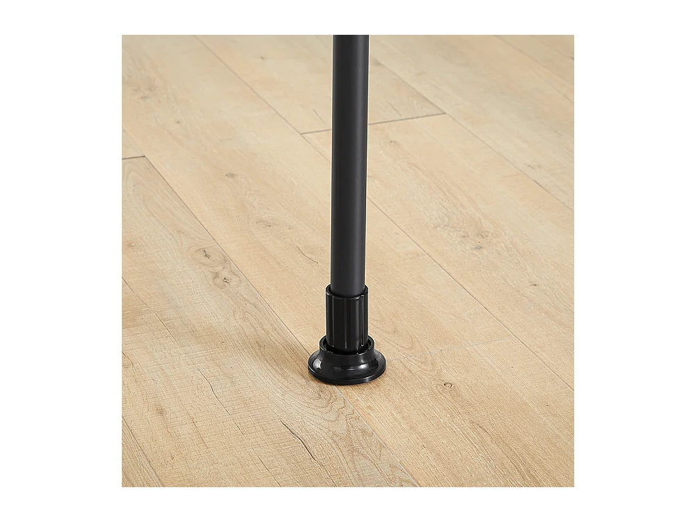 SoBuy Cintre Télescopique au Sol pour Vêtements Robuste en Noir