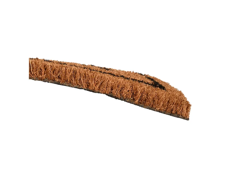 Tapis à imprimé aniaml en fibre de coco - Home is where the herd is - Marron - L 60,5 x l 40,2 cm