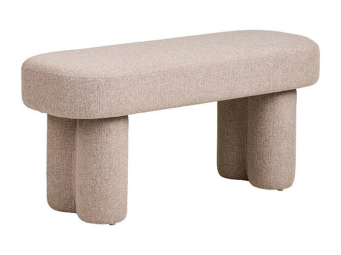 Weston - Banc en tissu L95cm - Beige
