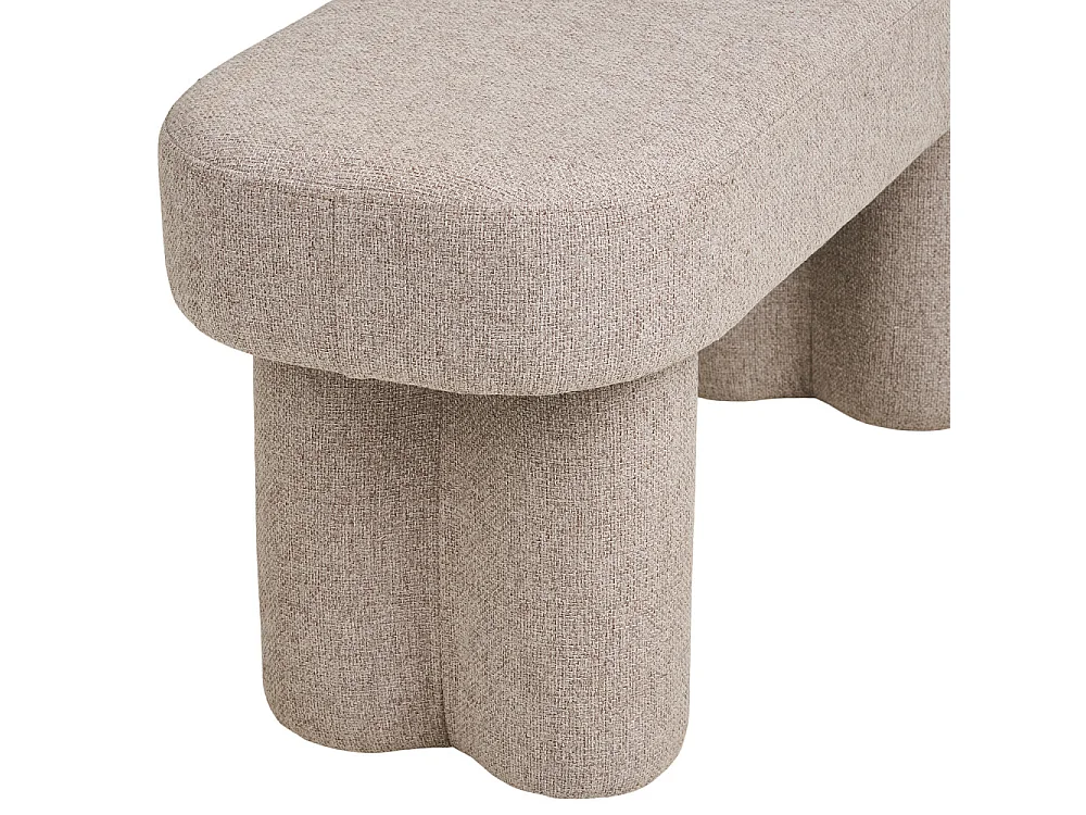 Weston - Banc en tissu L95cm - Beige