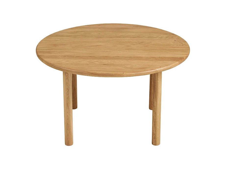 Jena - Table basse ronde en bois ø70cm - Bois clair