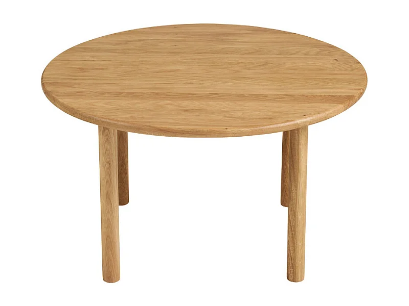 Jena - Table basse ronde en bois ø70cm - Bois clair