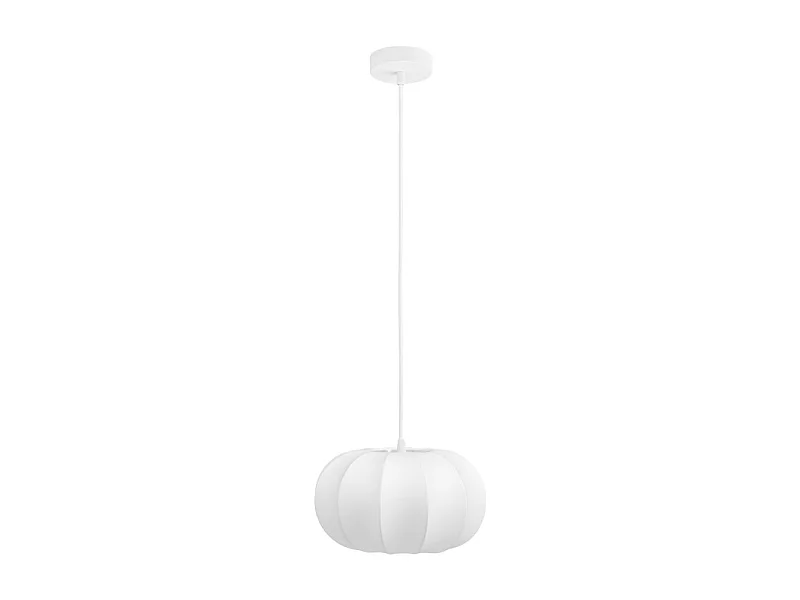 Conventry - Suspension ronde en soie ø28cm - Blanc