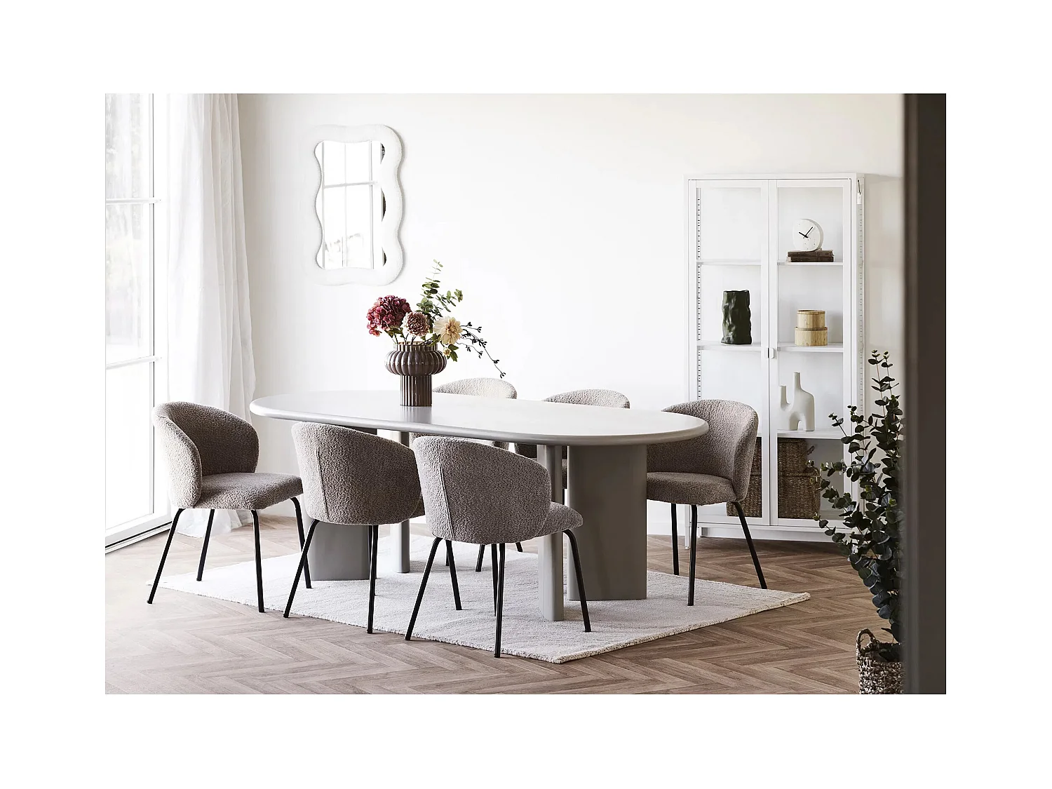 Mia Spiegel TeddyRahmen weiß.