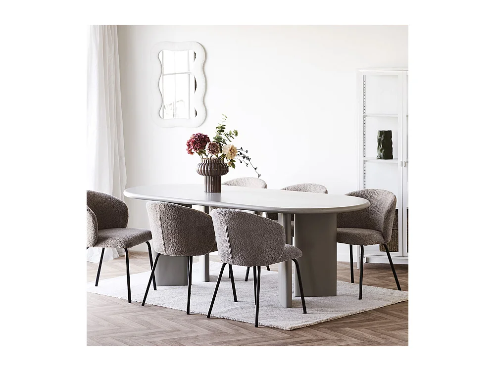 Mia Spiegel TeddyRahmen weiß.