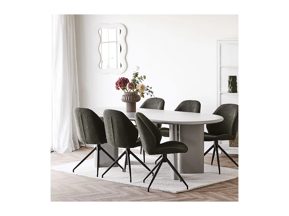 Mia Spiegel TeddyRahmen weiß.