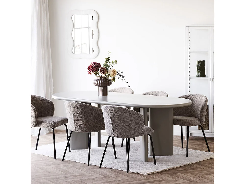 Mia Spiegel TeddyRahmen weiß.