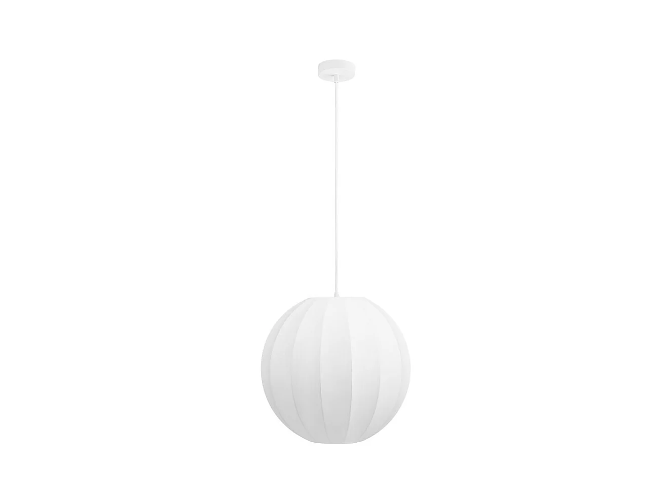 Conventry - Suspension ronde en soie ø40cm - Blanc