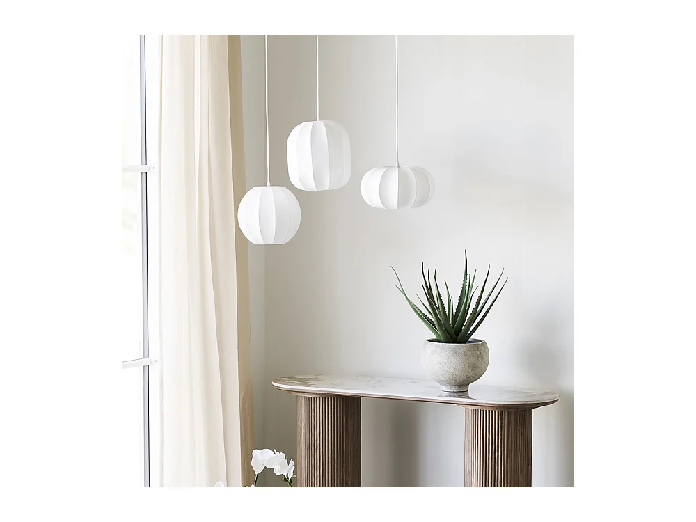 Fenja Pendelleuchte Ø25cm weiß.
