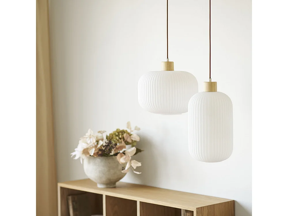 Kira Pendelleuchte Ø20cm weiß.