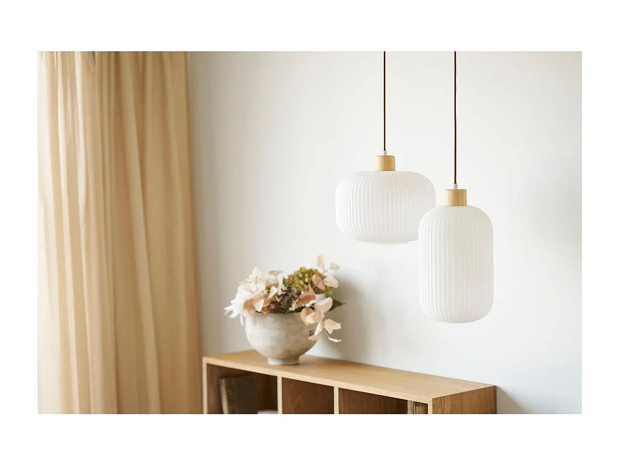 Kira hanglamp Ø20cm wit.