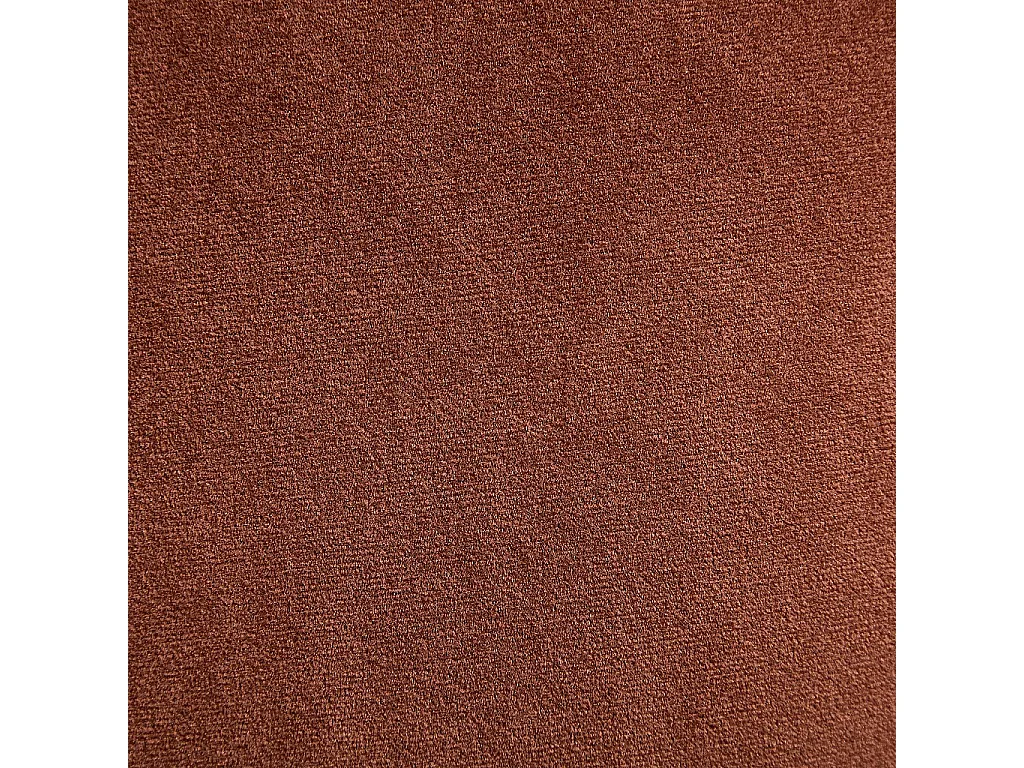 Habitat - Fauteuil pivotant matelassé en tissu et métal chromé  - Terracotta - Andrew