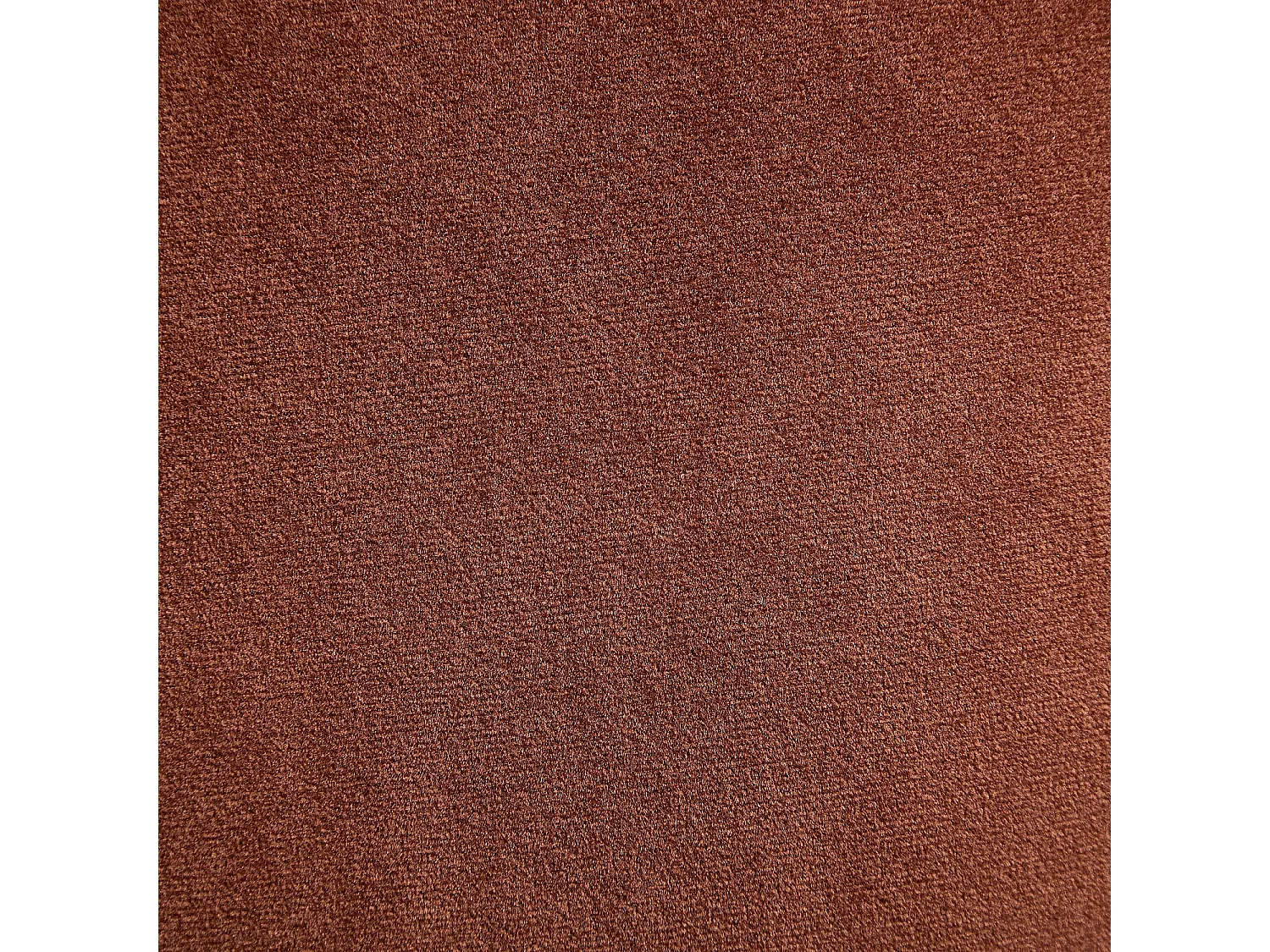 Habitat - Fauteuil pivotant matelassé en tissu et métal chromé  - Terracotta ANDREW