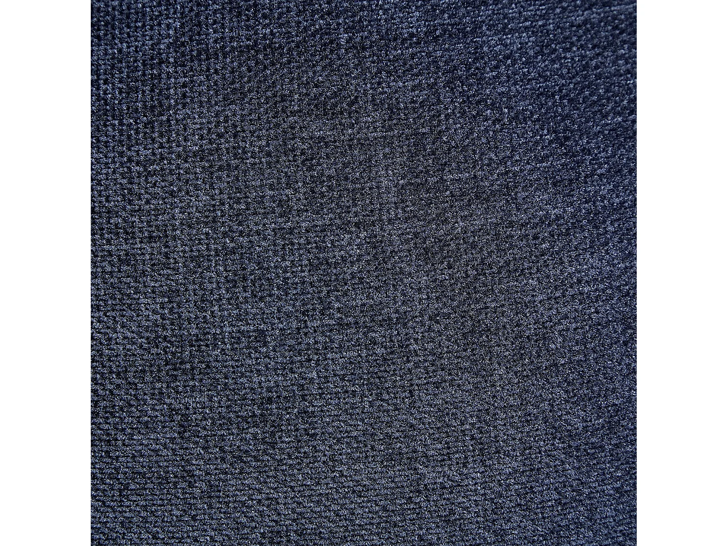 Fauteuil pivotant en tissu et métal chromé - Bleu nuit