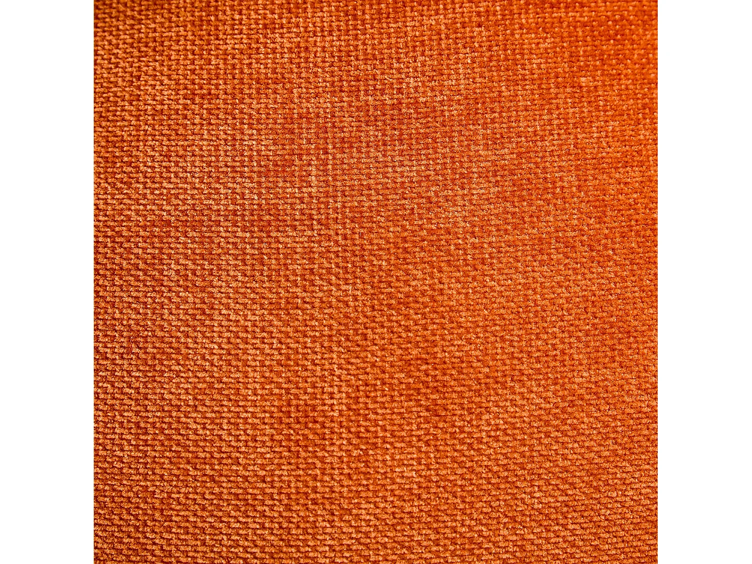 Fauteuil pivotant en tissu et métal chromé - Orange