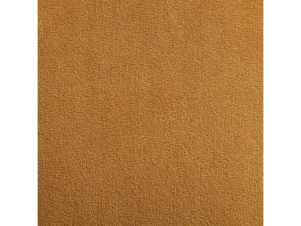 Habitat - Fauteuil pivotant matelassé en tissu et métal chromé  - Miel - Andrew