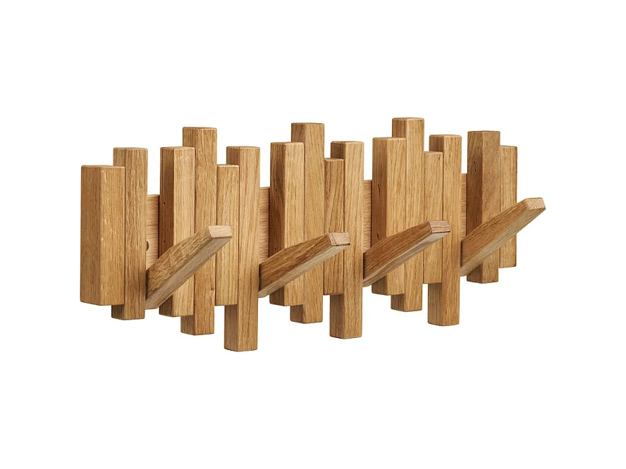 Caltra - Porte-manteaux en bois L40cm - Bois clair
