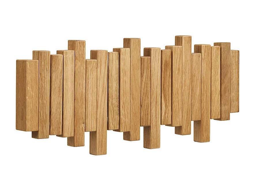 Caltra - Porte-manteaux en bois L40cm - Bois clair