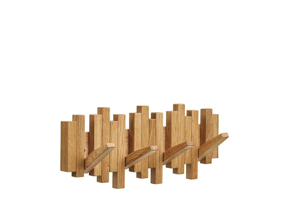 Tove Wandgarderobe 4 Haken Eiche.