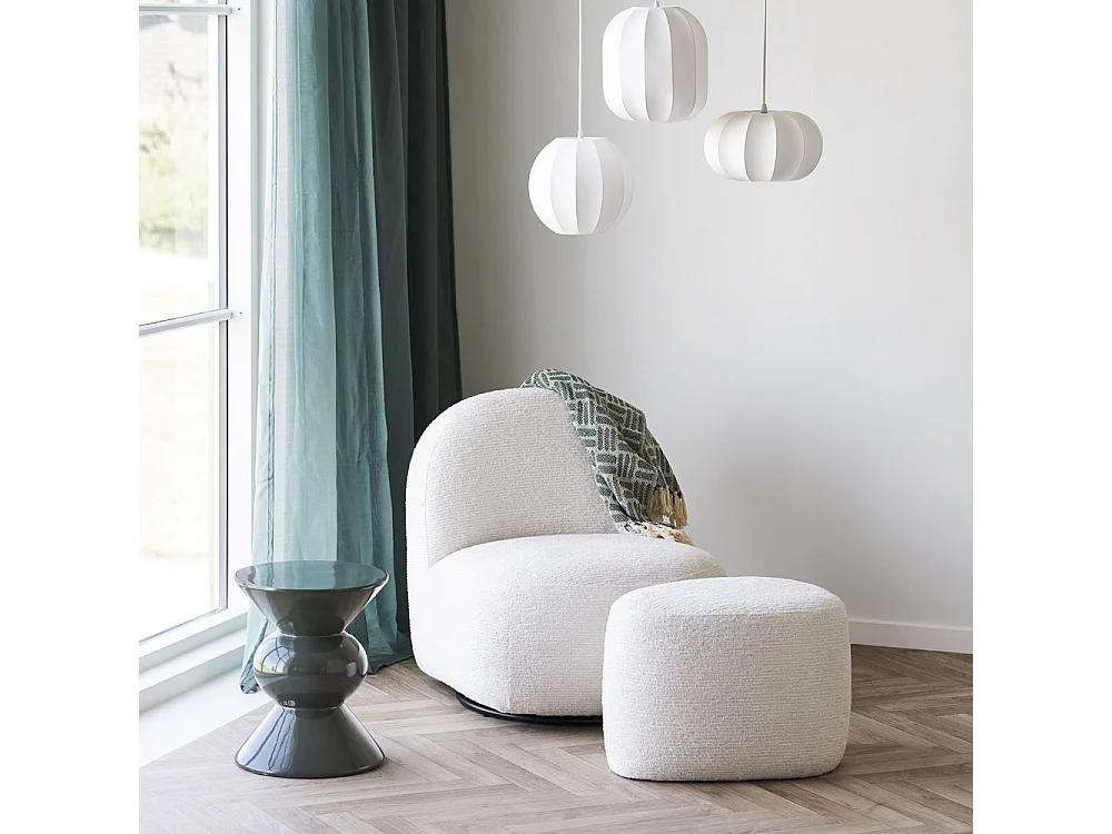 Rosolina - Table d'appoint ronde en fibre de verre 33,5x33.5cm - Vert