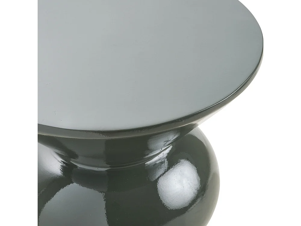 Rosolina - Table d'appoint ronde en fibre de verre 33,5x33.5cm - Vert