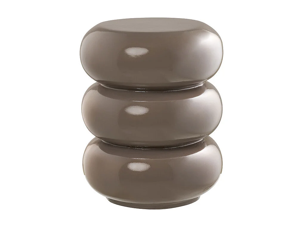 Iben Couchtisch Eckentisch Ø35,5cm braun.