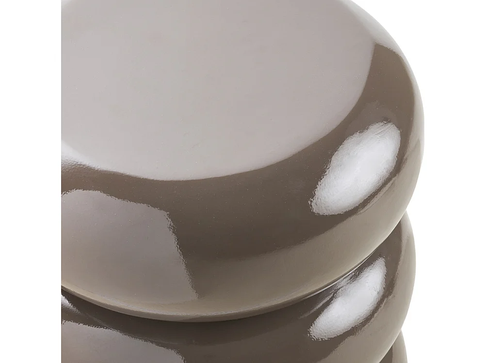 Iben Couchtisch Eckentisch Ø35,5cm braun.