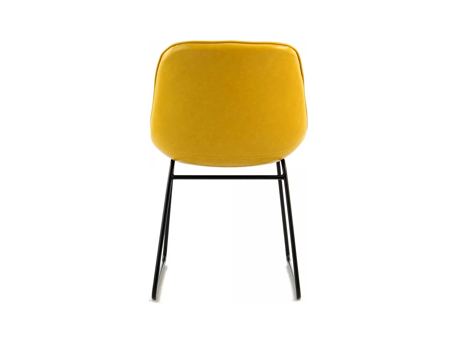 Chaise semi artisanal LOT DE 2 ATA 64,5x49,5x81 jaune