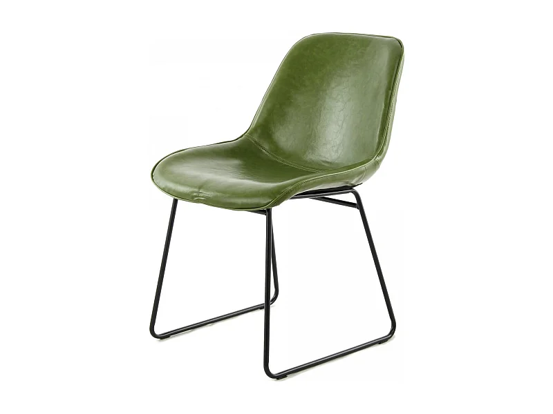 Chaise semi artisanal LOT DE 2 ATA 64,5x49,5x81 vert