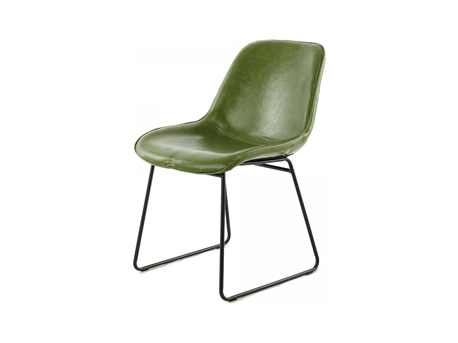 Chaise semi artisanal LOT DE 2 ATA 64,5x49,5x81 vert