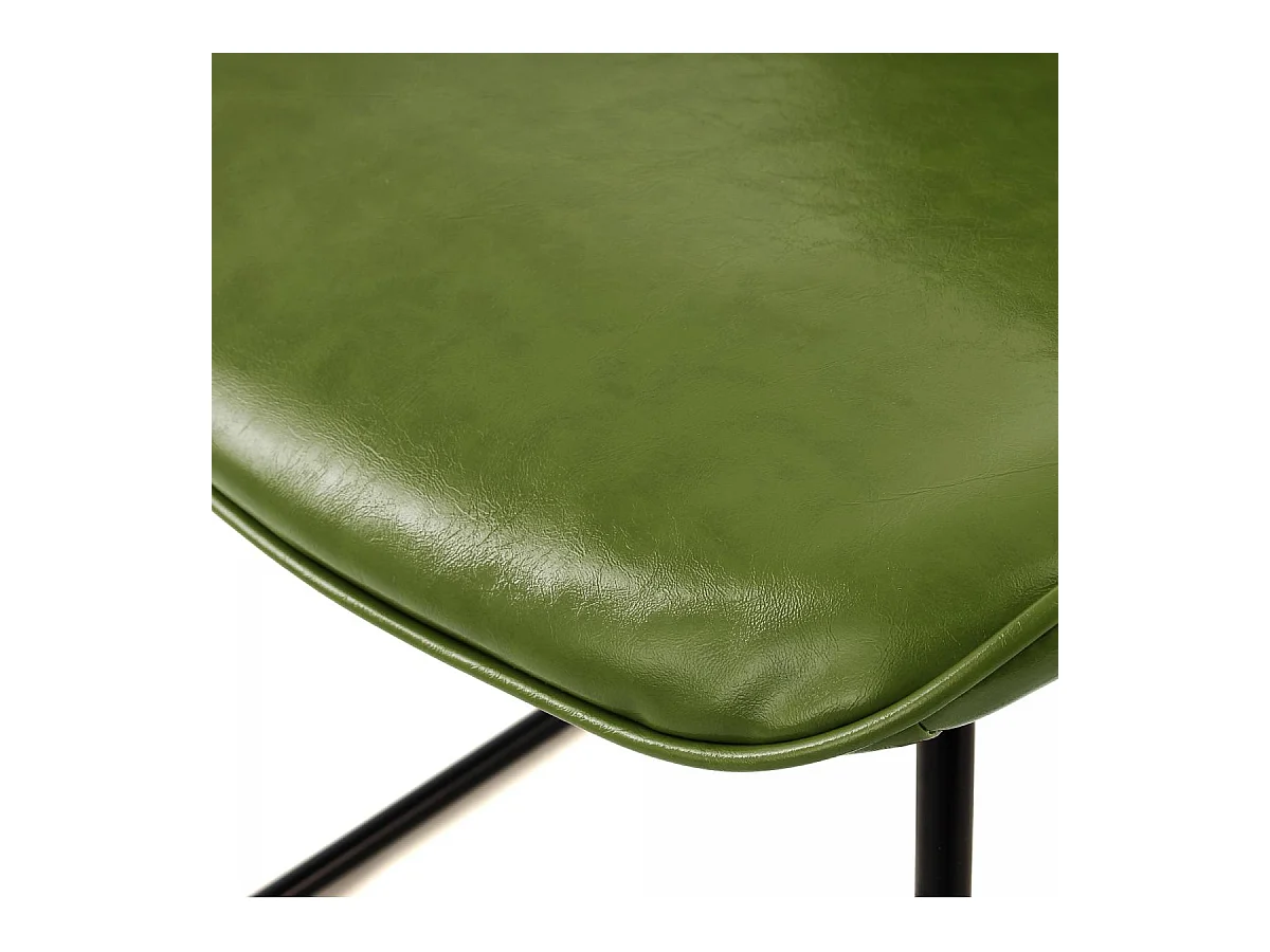 Chaise semi artisanal LOT DE 2 ATA 64,5x49,5x81 vert