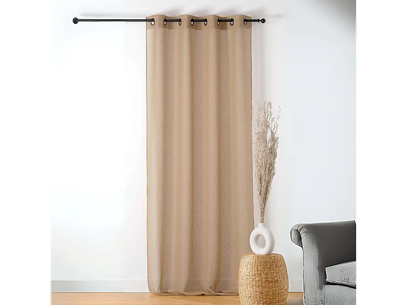 Cortina translúcida con relieve