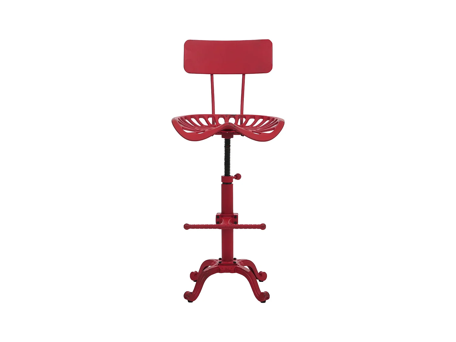 Tabouret de bar MCW-N26,  rouge