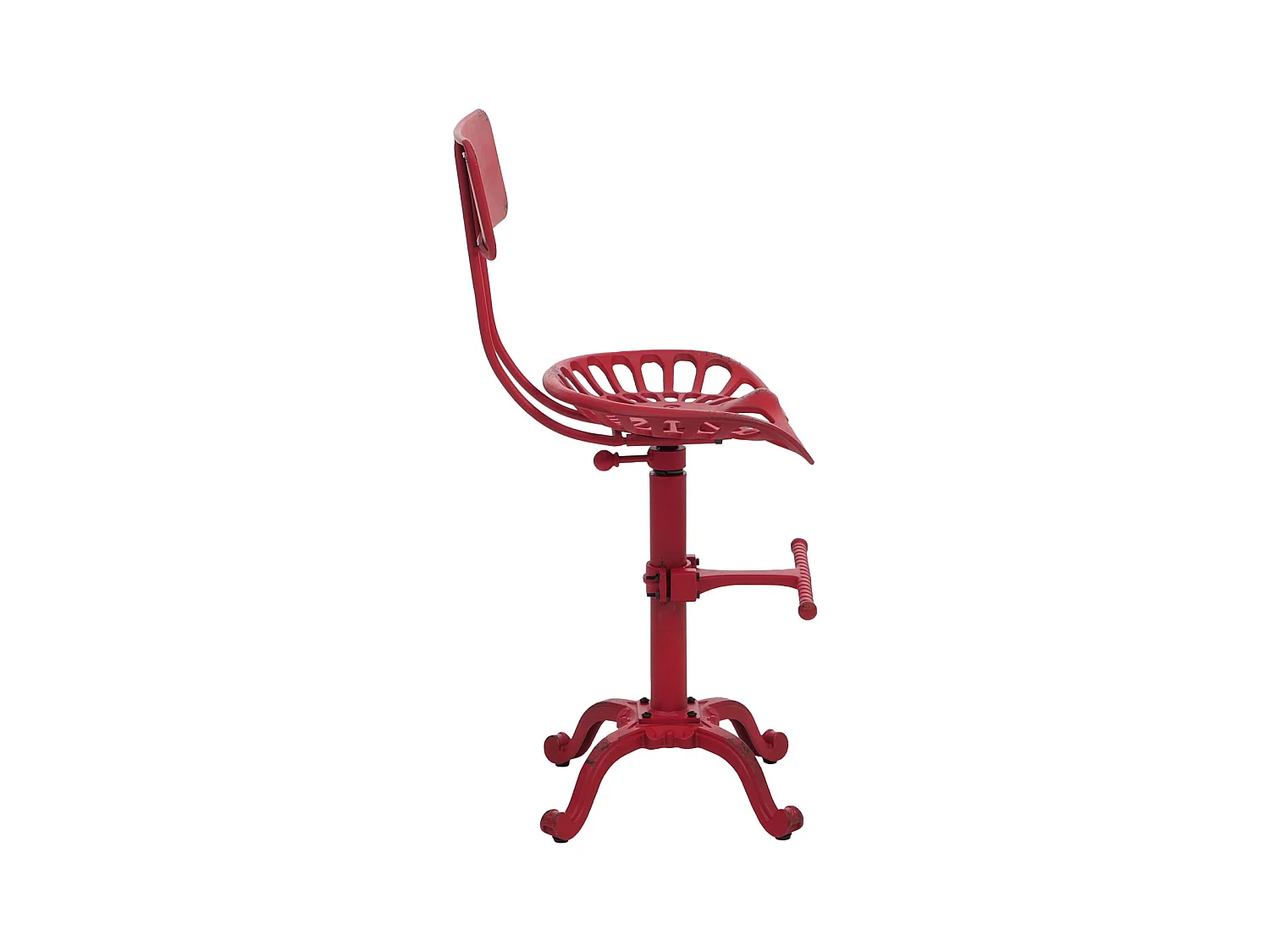 Tabouret de bar MCW-N26,  rouge